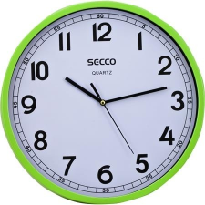 Secco Falióra, 29,5 cm, SECCO, zöld keret falióra