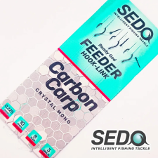 SEDO Carbon Carp Crystal Monofil Feeder rig - Előkötött Feeder előke horog