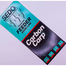 SEDO Carbon Carp Feeder - microszakállas előkötött Feeder előke 10-es horog, 7-mm csalitüske 0,10-es fonott horog