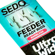 SEDO Ultra Wide Barbless Feeder - Előkötött Szakáll Nélküli Feeder Előke horog