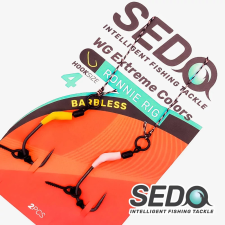SEDO WG Extreme Colours Barbless Ronnie Carp Rig Előkötött bojlis előke horog