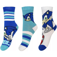 Sega Sonic a sündisznó Fast gyerek zokni 3 pár/csomag 23-34 Nr1