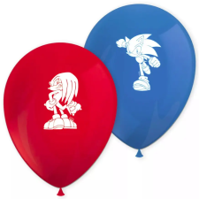 Sega Sonic a sündisznó léggömb, lufi 8 db-os 28 cm Nr1 party kellék
