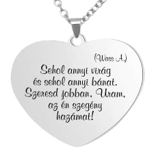 Sehol annyi bánat... medál lánccal, választható több formában és színben medál
