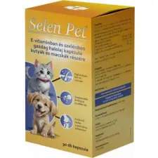  Selen pet kapszula 90 db E-vitaminban és szelénben gazdag halolaj kapszula vitamin, táplálékkiegészítő kutyáknak