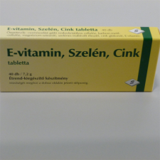  Selenium e-vitamin szelén cink tabletta 40 db gyógyhatású készítmény