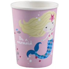 Sellő Mermaid, Sellő papír pohár 8 db-os 250 ml party kellék