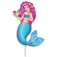 Sellő Mermaid Zoe, Sellő fólia lufi 61 cm party kellék