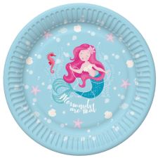 Sellő Pastel papírtányér 8 db-os 22,7 cm party kellék
