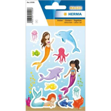 Sellőlányos - delfines glitteres matrica - 1 ív matrica