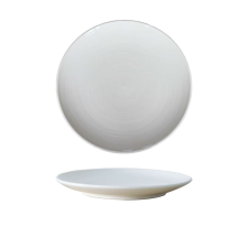 Selowei Simply - Fehér, gyűrű mintás előételes lapostányér tányér és evőeszköz
