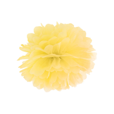  Selyempapír Pompom, sárga, 25 cm party kellék