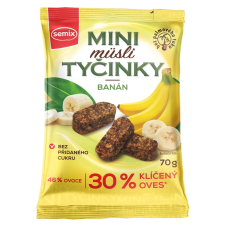 Semix Semix mini müzlifalatok csíráztatott zabpehellyel banános 70 g reform élelmiszer