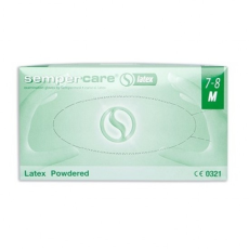  SEMPERCARE® Latex - Latex kesztyű fehér "M" 100 db