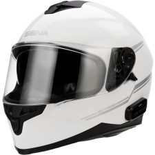 Sena Motorkerékpár sisak SENA Outride headsettel fényes fehér bukósisak
