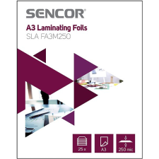 Sencor SLA FA3M250 A3 250mic - 25 db lamináló fólia