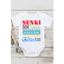 Senki sem tökéletes de az Anyák-nyomtatott rövid ujjú baba body kombidressz, body