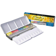 Sennelier l’Aquarelle akvarellfesték készlet - 12x1/2 szilke, fémdobozos akvarell