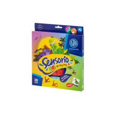 Sensorio Kids Dinoszaurusz modellező gyurma (légszáraz gyurma), 16 szín , 336123024 kreatív és készségfejlesztő