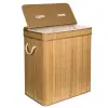 Sepio Bamboo Kétrekeszes összecsukható bambusz szennyestartó (105L)