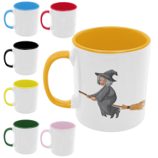  Seprűs Boszorkány - Színes Bögre bögrék, csészék