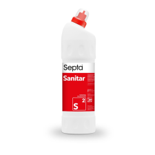 Septa Extra hatékony szaniter tisztító gél nagytakarításokhoz vízkő és rozsda eltávolításához SEPTA SANITAR S2 1L tisztító- és takarítószer, higiénia