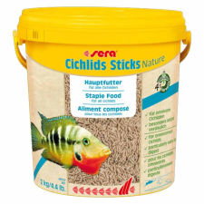Sera Cichlid Sticks Nature 10l 2kg sügértáp - gazdaságos kiszerelés (000220) haleledel
