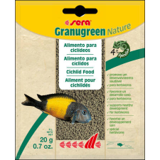 Sera Nature Granugreen - granulátum táplálék díszhalak részére (20g) haleledel