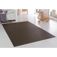 Serena Bambusz szőnyeg 155x230 cm sötétre hőkezelt, keményített, természetes barna felület lakástextília