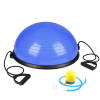 Sersimo Springos Bosu fitnesz labda egyensúlyhoz, fogantyúkkal és pumpával, 57 cm átmérő, kék szín