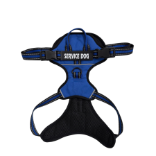  Service Dog” kutyahám – kék, L méret nyakörv, póráz, hám kutyáknak