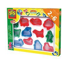 SES Creative Play dough Cutters (Pack of 12) (216329) kreatív és készségfejlesztő