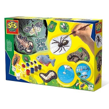  SES foszforeszkáló állatok gipszkiöntő készlet (41066) kreatív és készségfejlesztő