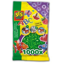 SES : Vasalható gyöngy 1000 darabos - zöld kreatív és készségfejlesztő