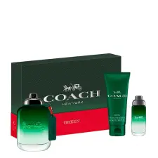  Set Coach: Green, Eau De Toilette, férfiaknak, 100 ml kozmetikai ajándékcsomag