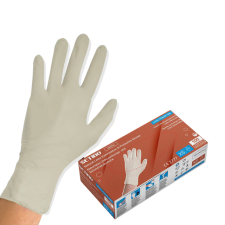 Setino latex vizsgáló kesztyű, púdermentes (fehér) - XL, Latex, 100 védőkesztyű