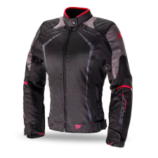Seventy Degrees SD-JR49 női motoros kabát fekete-piros motoros kabát