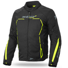 Seventy Degrees SD-JR65 motoros dzeki fekete-fluo sárga motoros kabát