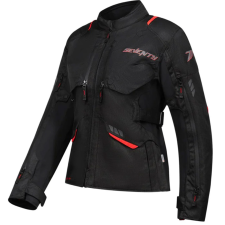 Seventy Degrees SD-JT69 Tanami női motoros kabát fekete-piros motoros kabát