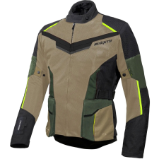 Seventy Degrees SD-JT70 Atacama motoros kabát homokbarna-zöld-fluo sárga motoros kabát