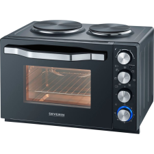 Severin TO 2074 mini sütő 30 L 2500 W Fekete Grill konyhai eszköz