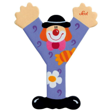 Sevi Fa betű bohócos - Y #lila tapéta, díszléc és más dekoráció