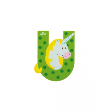 Sevi fa betűk - U - Unikornis zöld dekoráció