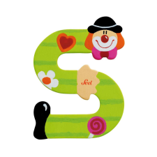 Sevi Sevi Fa betű bohócos - S #zöld tapéta, díszléc és más dekoráció