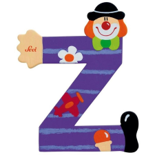 Sevi Sevi Fa betű bohócos - Z #lila dekoráció
