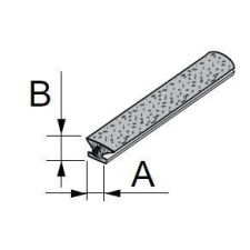 SEVROLL 20287-SV támfalas kefe becsúsztatható 4,8x4mm fehér bútor