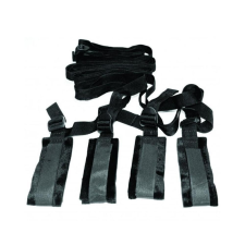 Sex & Mischief S&M - ágyhoz kötöző bondage szett (fekete) bilincs, kötöző