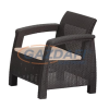 SG 802280 Aruba kerti fotel mokka színben, párna nélkül