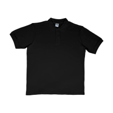 Sg Férfi galléros póló rövid ujjú SG Cotton Polo - 2XL, Fekete
