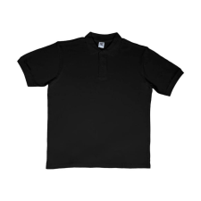 Sg Férfi galléros póló rövid ujjú SG Cotton Polo - 3XL, Fekete férfi póló